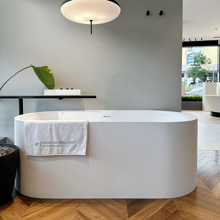 Salini Perla Ванна отдельностоящая 170x80см, материал S-Sense, цвет: белый матовый