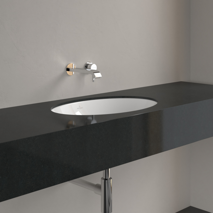 Villeroy&Boch Loop&Friends Раковина встраиваемая 56х38х22см., без отв., с переливом, цвет: альпийский белый