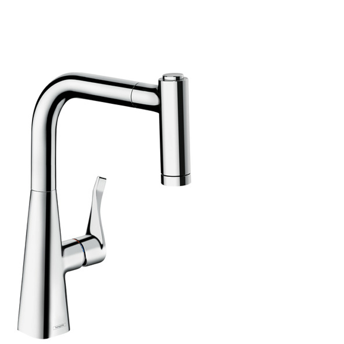 Hansgrohe Kitchen Смеситель для кухни, однорычажный, с вытяжным душем, цвет: хром