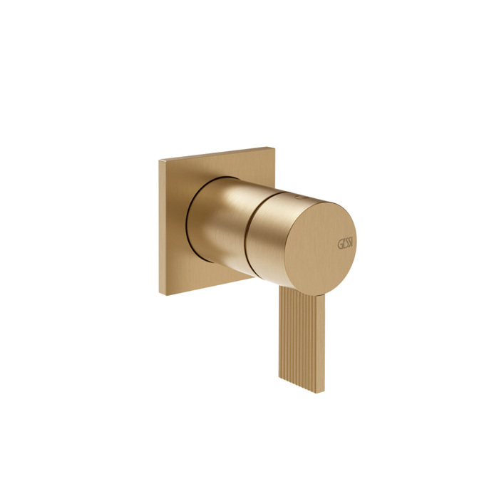 Gessi Inverso  Rigato Внешняя часть настенного смесителя для душа, цвет: Warm Bronze Br PVD