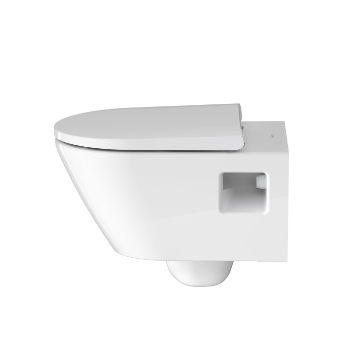 Duravit D-Neo Унитаз 37х54см., подвесной, безободковый, цвет: белый (Сиденье на выбор)