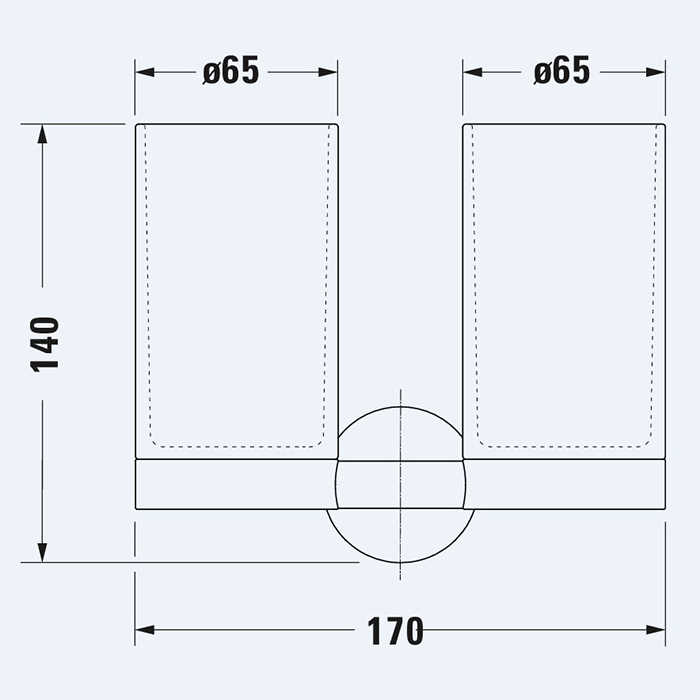 Duravit Starck T Стаканы, подвесные, цвет: Gold Polished