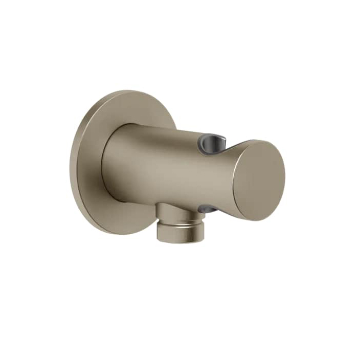 Gessi Ingranaggio Держатель для душевой лейки, с выводом воды, цвет: Finox Brushed Nickel