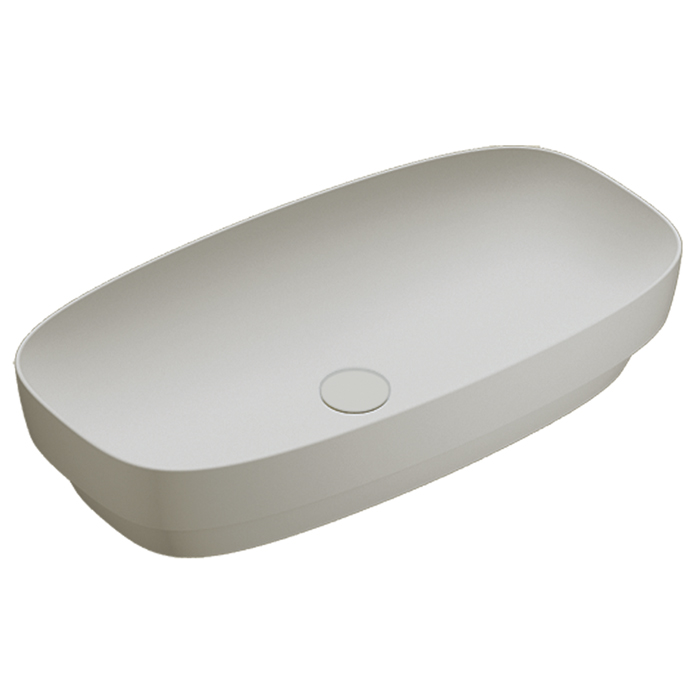 Catalano Alvea Раковина 75x40см встраиваемая, без отв., цвет: Cemento Satinato