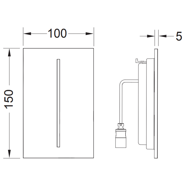 TECEfilo Urinal Лицевая панель, пластик, цвет: белый глянцевый