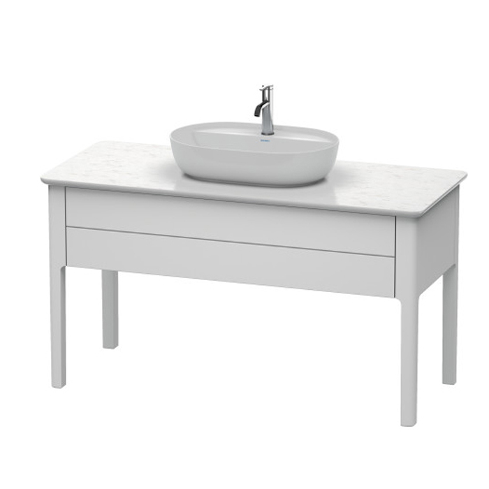 Duravit Luv База напольная 138.8x57х74.3см., 1 выдв.ящик, с раковиной и столешницей каменной,  цвет: белый матовый