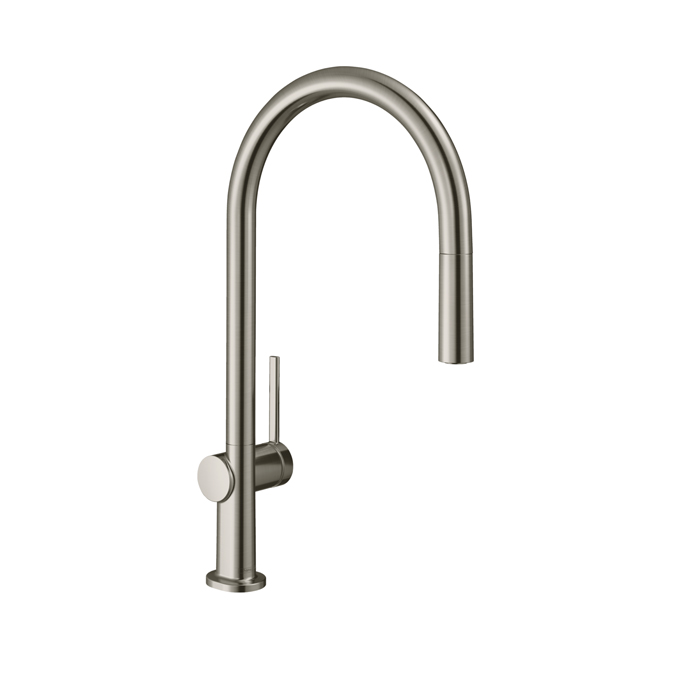 Hansgrohe Talis M54 Кухонный смеситель однорычажный, 210, с вытяжным изливом 1jet, цвет: сталь