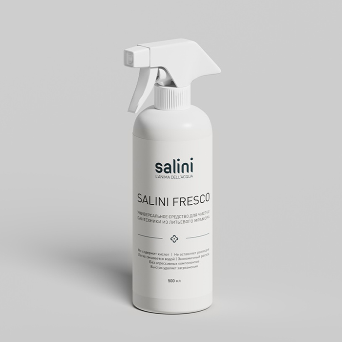 Salini FRESCO Универсальное средство для чистки сантехники из литьевого мрамора, 500мм