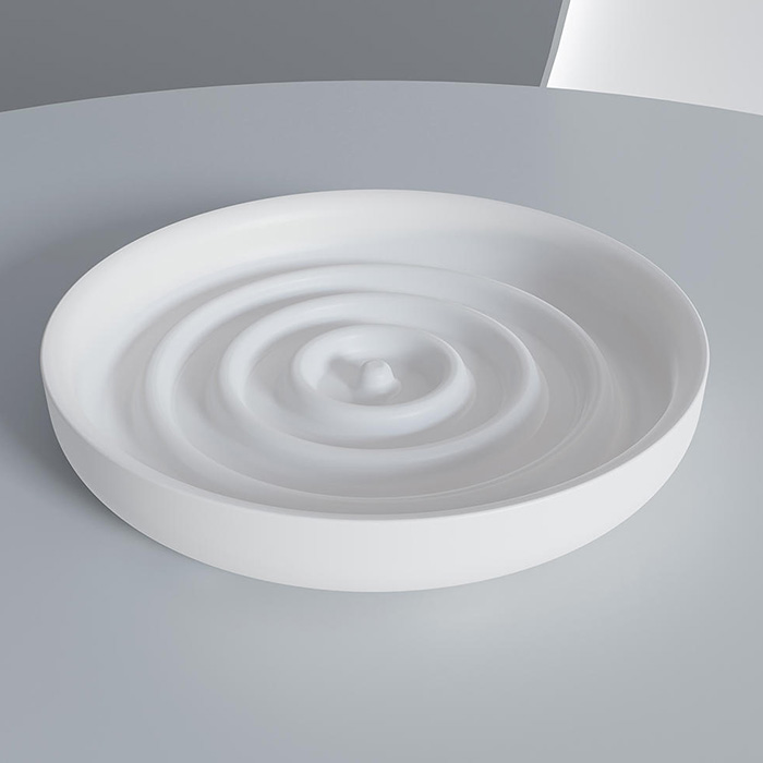 Salini Gocce Мыльница настольная, S-Stone, цвет: белый матовый