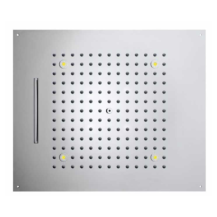 Bossini Dream Верхний душ 57x47см, с 4 LED RGB, 2 режима, потолочный, цвет: хром