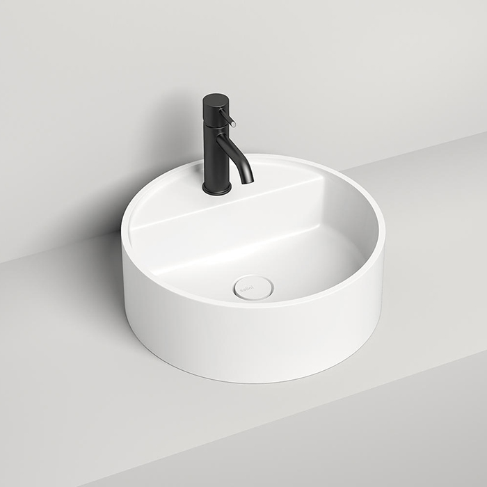 Salini Armonia Top 202 Раковина накладная 45х45х11.6см., с 1 отв., без донного клапана, материал: S-Sense, цвет: белый глянцевый