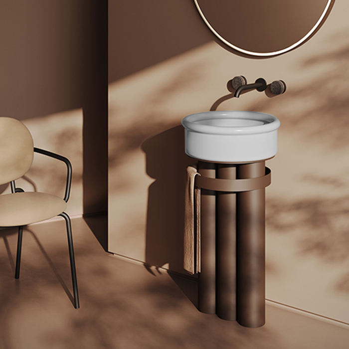 Artceram Church Тумба с раковиной 71х39см., напольная, цвет: moka