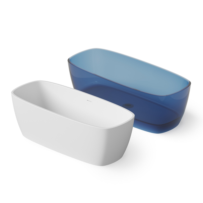 Dea Design Soul Ванна 170х72х56см., отдельностоящая, Solid Surface, цвет: White №18