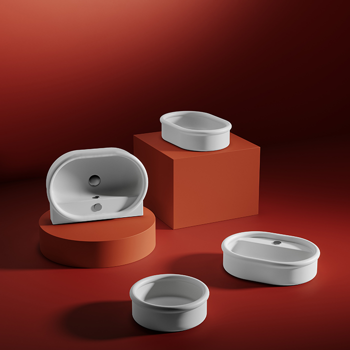 Artceram Brera Раковина накладная 60x45х15см., без отв., цвет: белый глянцевый