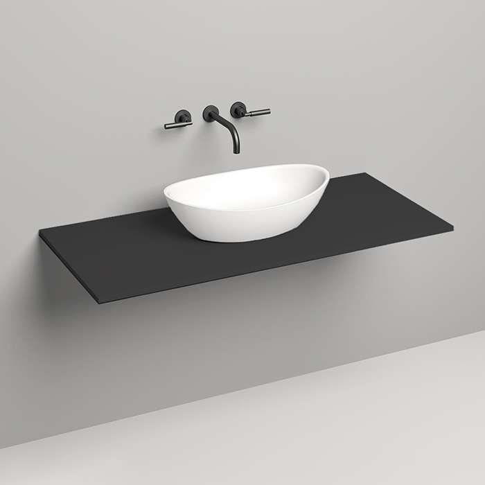 Salini Столешница 120х50х1.5 cм, из материалов S-Stone, цвет: RAL 9011