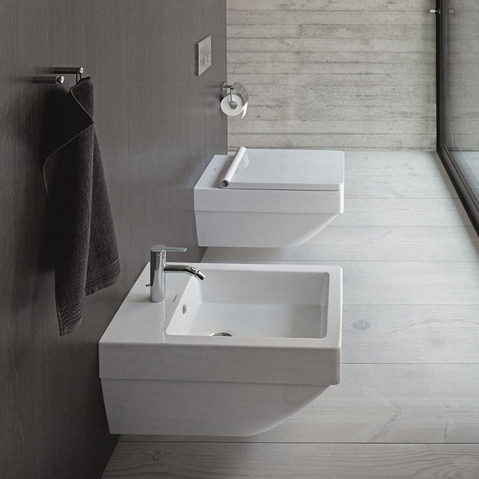 Duravit Vero Air Унитаз подвесной 57х37см, безободковый с сиденьем, цвет: белый