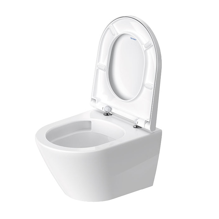 Duravit D-Code Унитаз 37х48см., подвесной, безободковый, с сиденьем микролифт, цвет: белый глянцевый