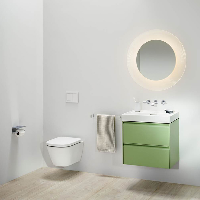 Laufen Meda Унитаз 54x36x35.5см., подвесной, безободковый, смыв Tornado, цвет: белый глянцевый