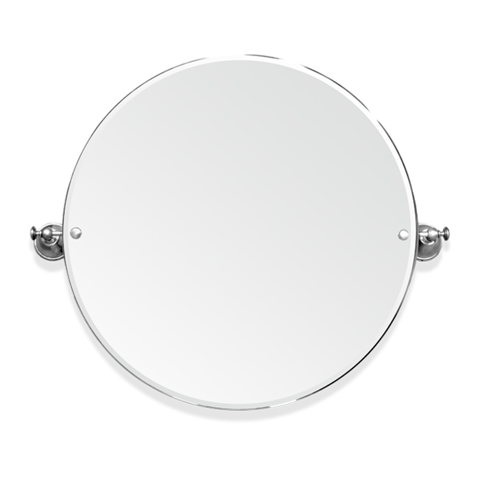TW Harmony 023, вращающееся зеркало круглое 69х60см, цвет: хром