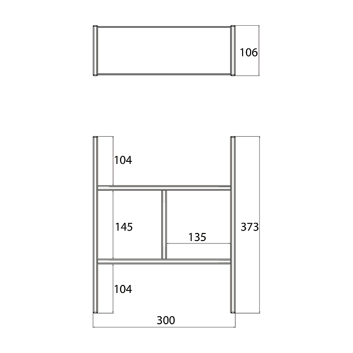 Emco Evo Вставка 30х10.6х37.3см., для выдвижных ящиков, цвет: Walnut