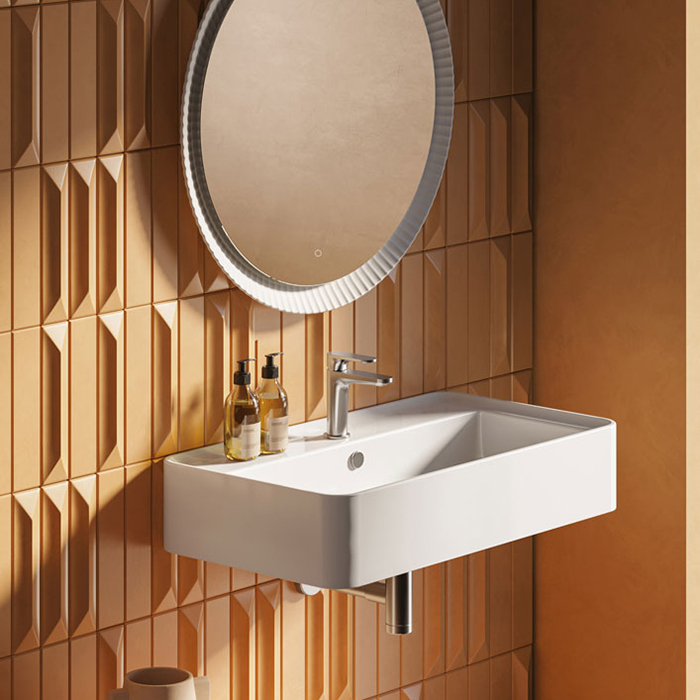 Artceram Rodolfo 80 Раковина накладная 80х45см., с 1 отв под., без слив перелива, покрытие saniglaze, цвет: белый