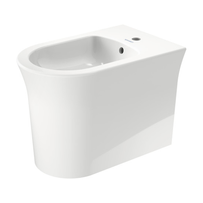 Duravit White Tulip Биде напольное 37x58х42 см, с переливом, с 1 отв., WonderGliss, цвет: белый