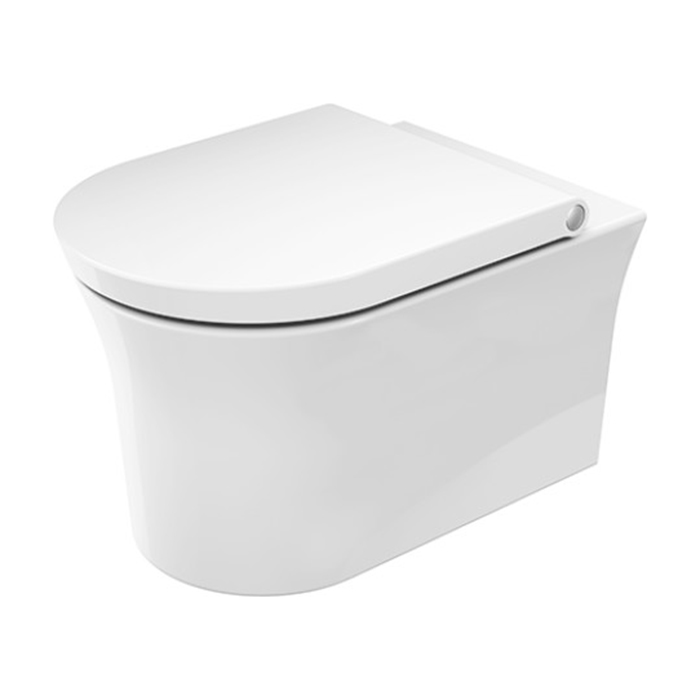 Duravit White Tulip Унитаз подвесной 37х54 см, безободковый, HygieneGlaze, цвет: белый