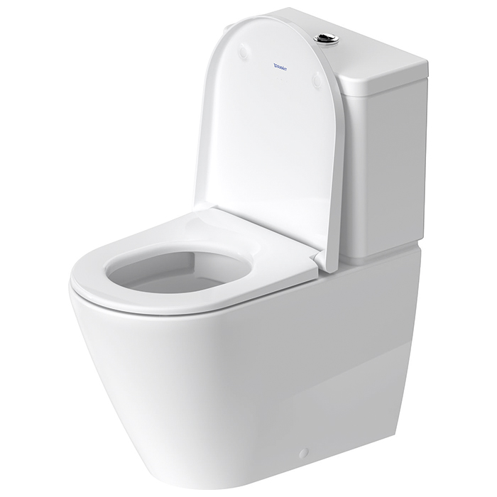 Duravit D-Neo Унитаз-моноблок 37x65см., безободковый, слив универсальный, цвет: белый