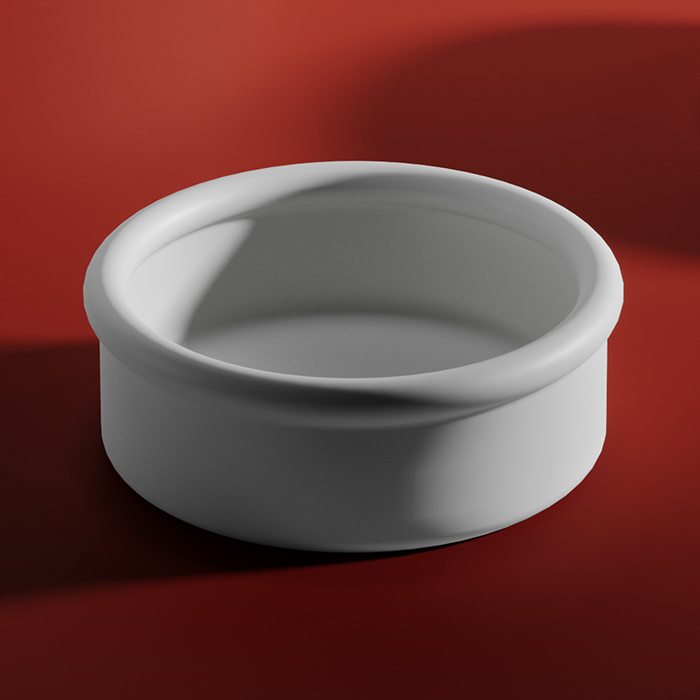 Artceram Brera Раковина Ø43см., накладная, без отв., цвет: белый глянцевый