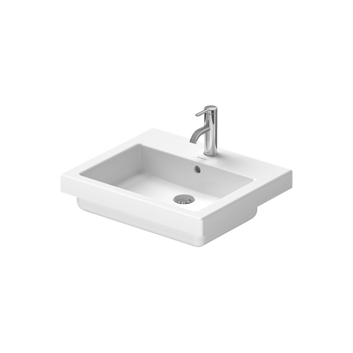 Duravit Vero Раковина 55x46.5см., встраиваемая, 1 отв., с переливом, цвет: белый