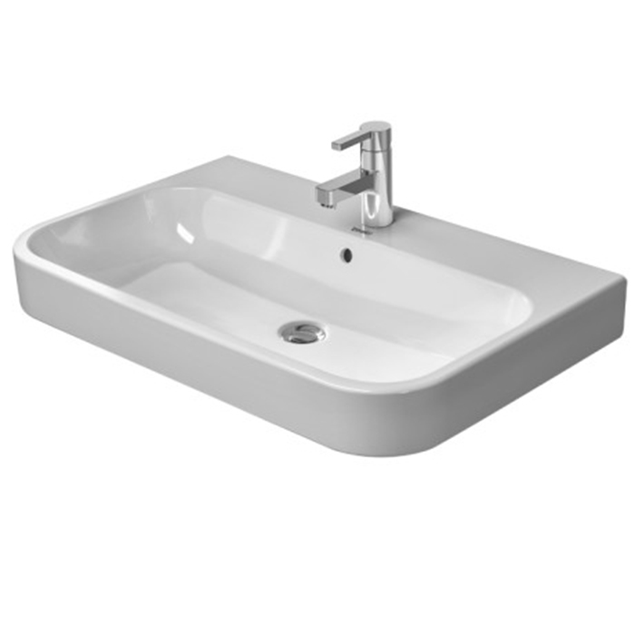 Duravit Happy D.2 Раковина подвесная, 65x50.5 см, 3 отв., с переливом, цвет: белый