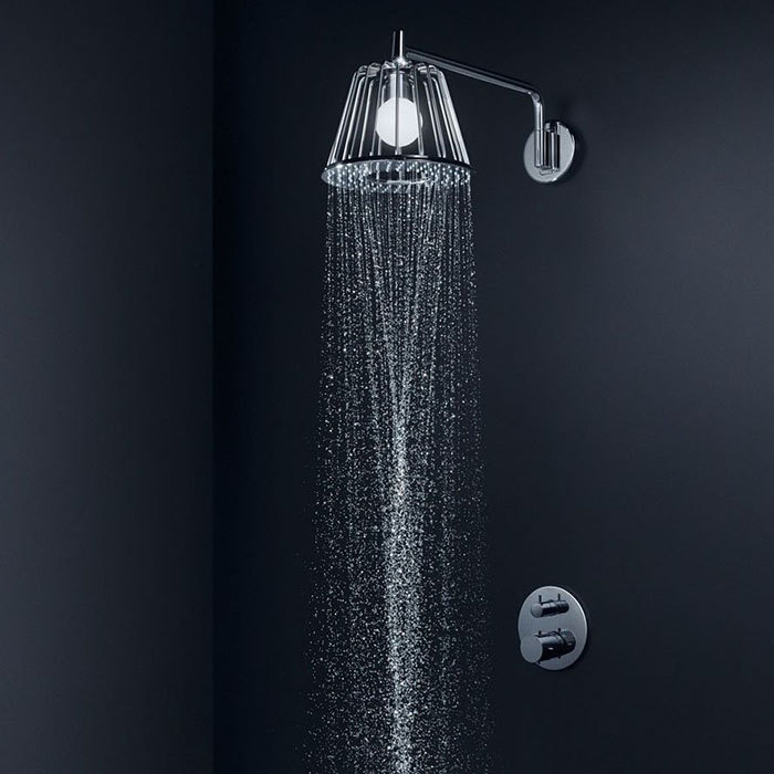 Axor LampShower Верхний душ 1jet, с держателем, цвет: хром