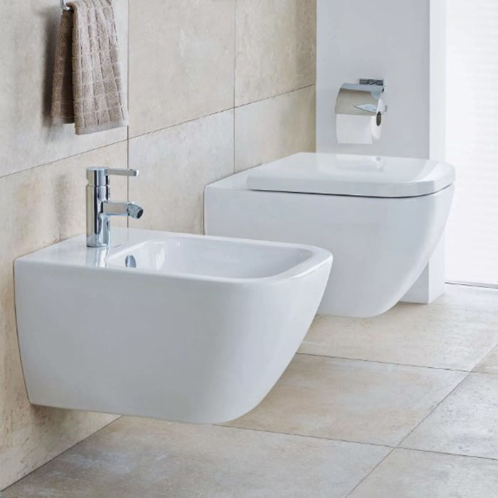 Duravit Happy D.2 Унитаз подвесной 36.5х54см., с вертикальным смывом, с HygieneGlaze, с креплением Durafix, цвет: белый