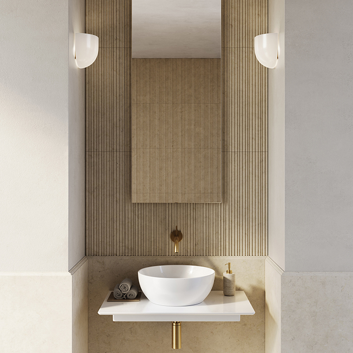 Catalano Green Раковина накладная диаметр 40хh15см, цвет: белый глянцевый