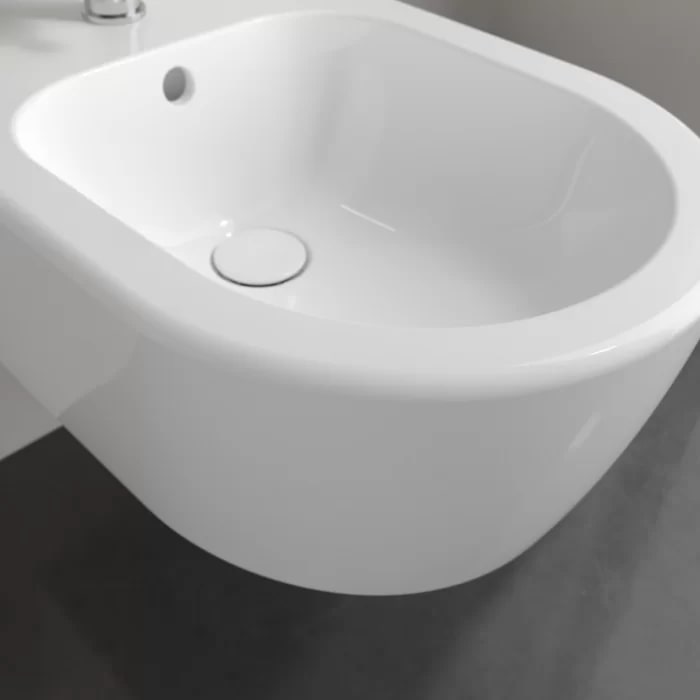 Villeroy&Boch Avento Биде подвесное 37x53см, с 1 отв., цвет: альпийский белый	