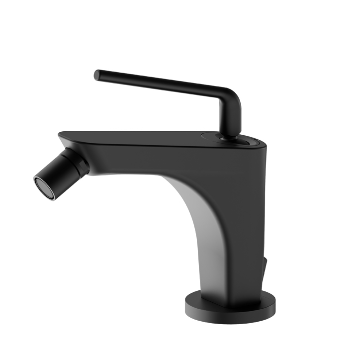 Newform O'Rama Смеситель для биде, 1 отв., с донным клапаном, цвет: черный матовый