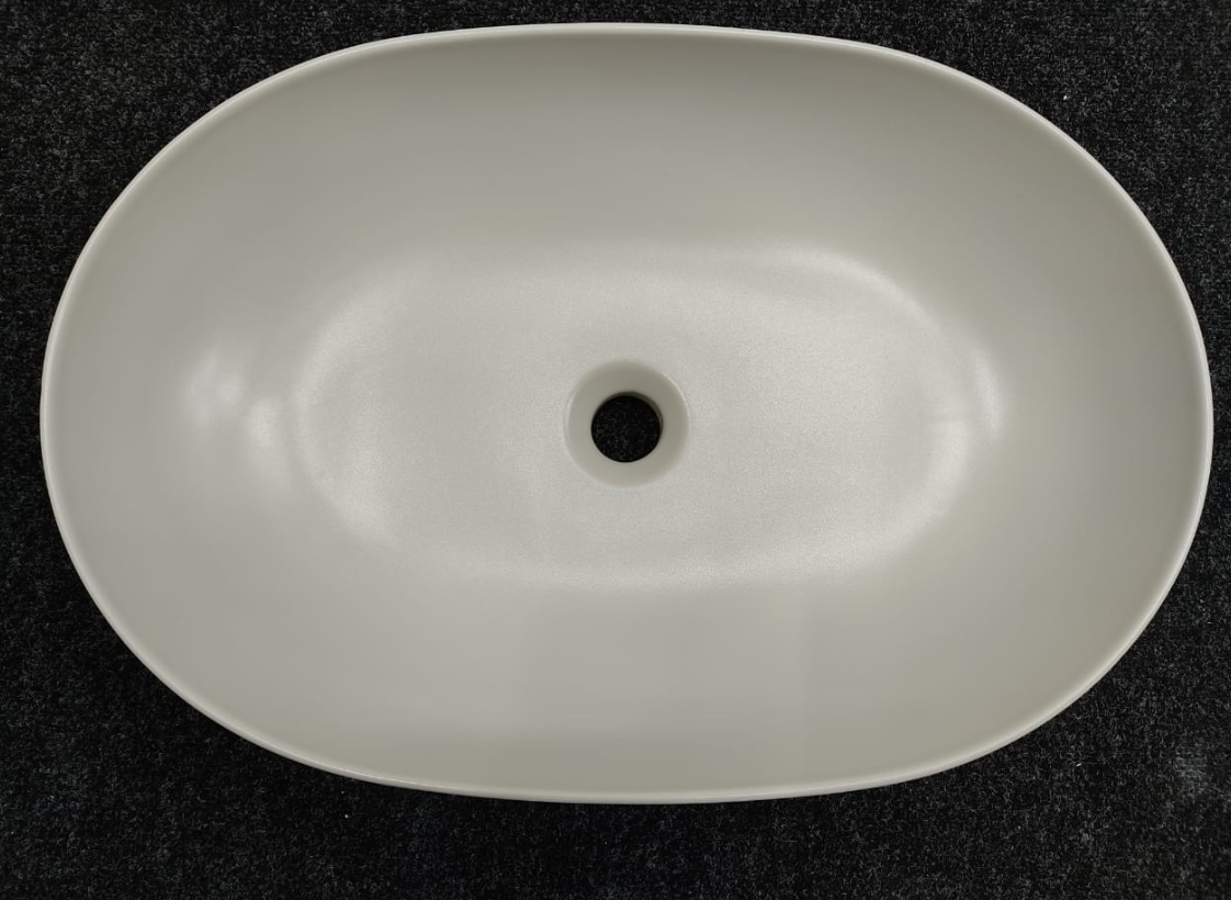 Kerasan Nolita Раковина 60х40 см, без отв., накладная, цвет: светло серый 