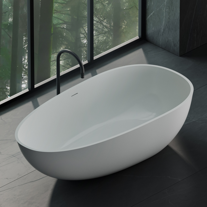 Dea Design Modern Ванна 150x76x54см., отдельностоящая, Solid Surface, цвет: White №18