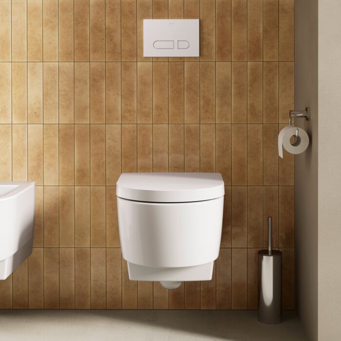 Duravit Balcoon Сиденье для унитаза, с микролифтом, цвет: сталь/белый глянцевый