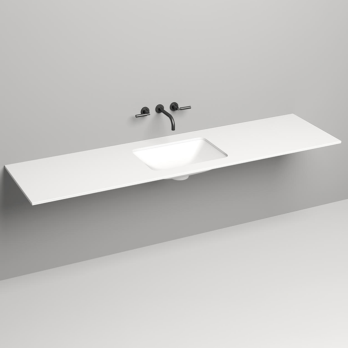 Salini Столешница 200х50х1.5 cм, из материалв S-Stone, цвет: белый матовый