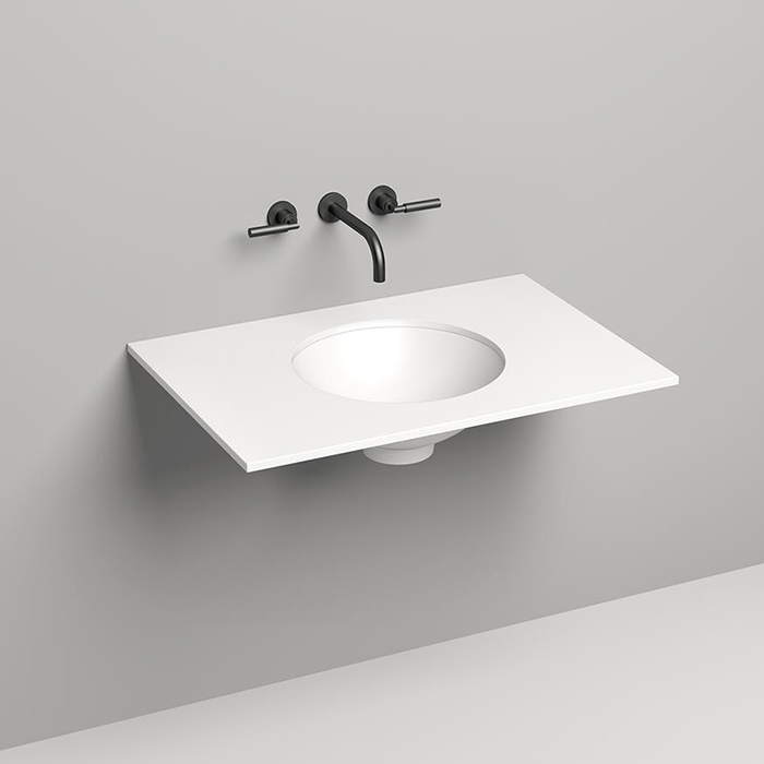 Salini Столешница 80х50х1.5 cм, из материалов S-Stone, цвет: белый матовый