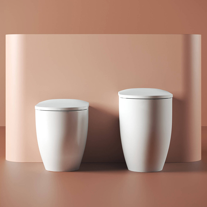 Artceram Monet Биде напольное 36х54х48см., 1 отв., приставное, saniglaze, цвет: белый глянцевый