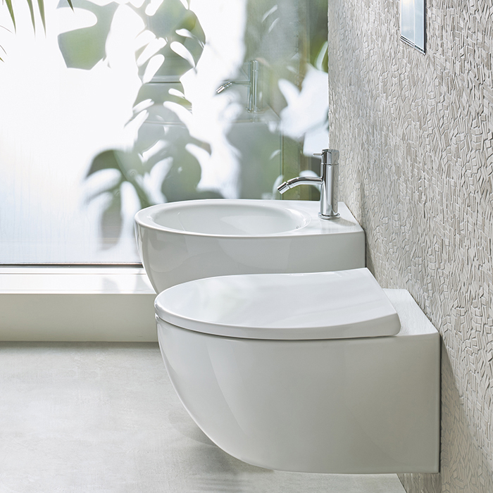 Catalano Italy Унитаз подвесной 52х37см., безободковый, смыв Tornado, покрытие Cataglaze+, цвет: белый глянцевый