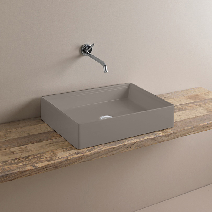 Artceram Scalino Раковина 55х38см., накладная, без отв., без слив перелива, цвет: marrone tortora