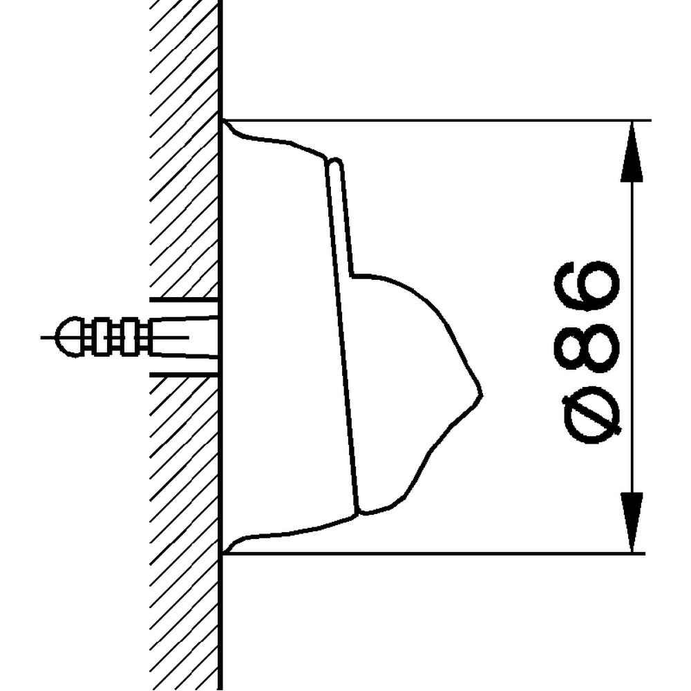  CISAL Arcana Держатель ручного душа настенный, цвет: хром