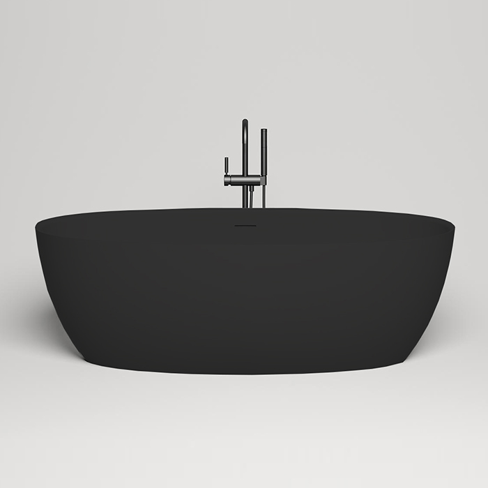 Salini Alda Ванна отдельностоящая 178х92х58см, донный клапан , сифон, слив-перелив, S-Stone, цвет: RAL9011