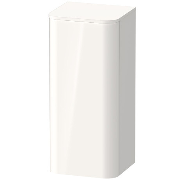 Duravit Happy D.2 Plus Пенал подвесной 88x40x36см 1 дверь, 2 стекл. полки, SX, цвет: белый глянцевый