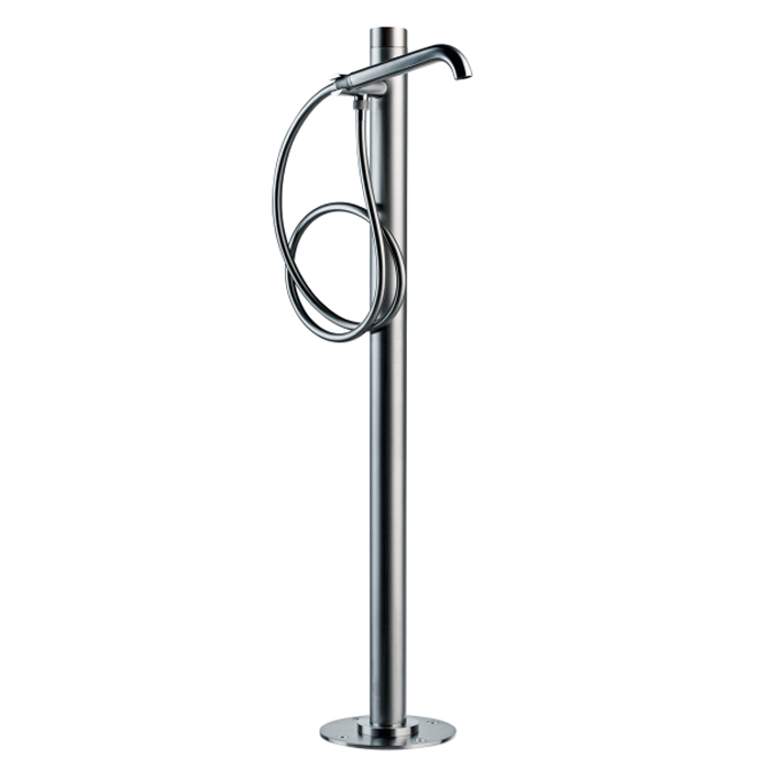 Bossini Nobu Смеситель прогрессивный напольный д/ванны, высота 103 см х Ø 54 mm., цвет: нержавеющая сталь