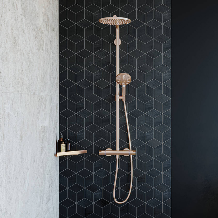 Hansgrohe AddStoris Угловая корзинка, цвет: шлифованная бронза