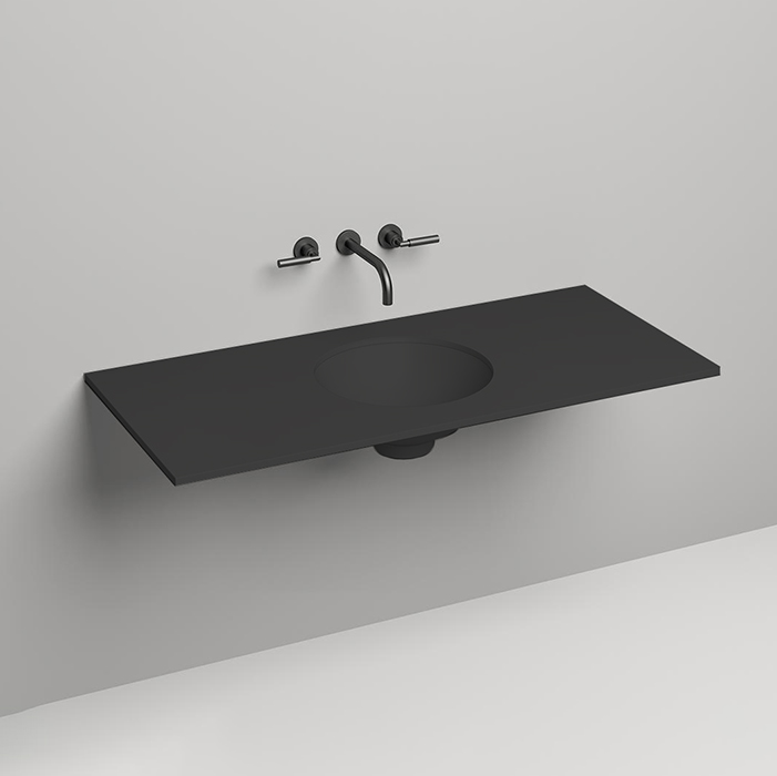 Salini Столешница 120х50х1.5 cм, из материалов S-Stone, цвет: RAL 9011